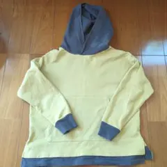 BRANSHES　 フード付きパーカー イエロー グレー