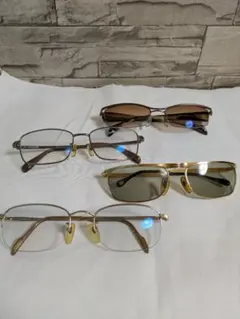 度ありメガネ（4本セット） ケース付き