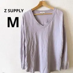 Z SUPPLY ラベンダー Vネック Tシャツ M
