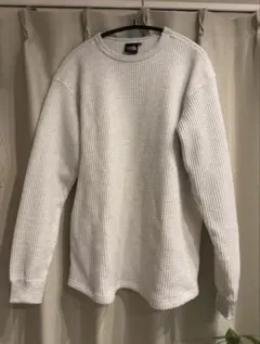 THE NORTH FACE ホワイト ワッフルセーター S