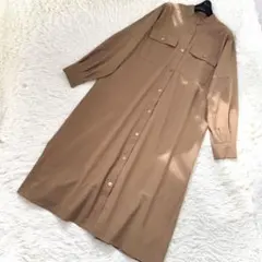 25SS 美品　グレースコンチネンタル　フラワーロングシャツワンピース　36/S 25SS 美品 グレースコンチネンタル フラワーロングシャツワンピース 36