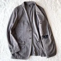 極美品/リネン/2XL✨エンポリオアルマーニ テーラードジャケット