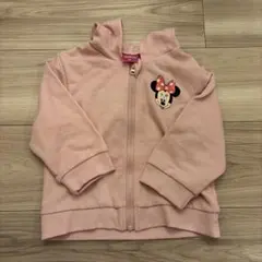 Disney ミニーちゃん パーカー 80 ディズニー ピンク