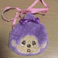 モンチッチ フェイスポシェット パープル