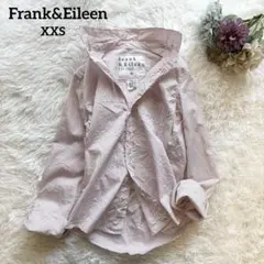 フランクアンドアイリーン ストライプ コットンシャツ バリー シワ加工