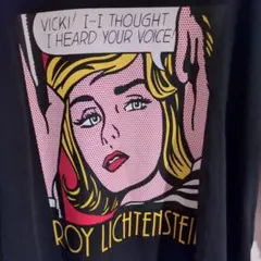 ロイ・リキテンスタイン 半袖Tシャツ ブラック　POP ART