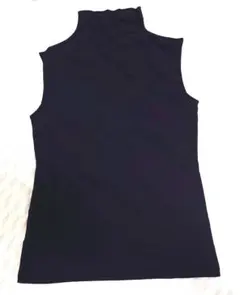 ユニクロ　エアリズム　UVカット　ハイネックＴ　ノースリーブ　Ｌサイズ　ブラック