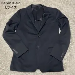 Calvin Kleinテーラードジャケット ブラック　黒 ボックスロゴ