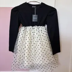 【URBAN CHERRY】ドットレース チュールワンピース 140