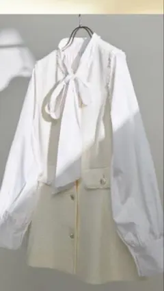 美品♡ユナイテッドアローズグリーンレーベルリラクシング　セレモニーブラウス&ジレ