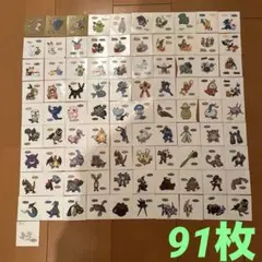 ポケモンパンシールセット 91枚 ピカチュウ