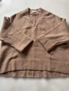 earth music &ecology Vネック ニットセーター