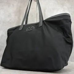 【良品✨】トリーバーチ エラ トートバッグ 肩がけ A4 レザー ナイロン 黒のサムネイル