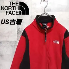 ザノースフェイス US古着 フリースジャケット キャンプ アウトドア 春