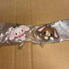 サンリオキャラクターズオールスターズ めじるしアクセサリー しろうさ くろうさ