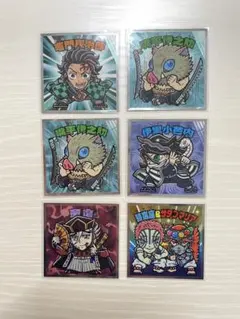 鬼滅の刃マンチョコ 炭治郎 伊之助 伊黒 童磨 猗窩座