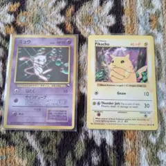 ミュウ(旧裏、LV.25)とピカチュウ(英語版) ポケモンカードセット