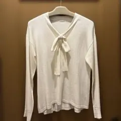 GU ボウタイニット長袖　Lサイズ