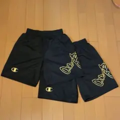 チャンピオン　バスパン　150　2枚セット　黒　バスケットボールパンツ　ジュニア