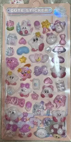 カービィ、ミッキー、プーさん シール 3点セット