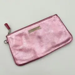 Tiffany&Co. ティファニー フラットポーチ メタリックピンク X8のサムネイル