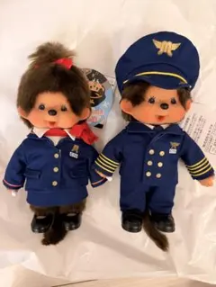 新品 モンチッチ 新千歳空港 パイロット CA 飛行機2体 コラボ 新千歳空港限定 モンチッチ パイロットと客室乗務員 セット 【公式通販】