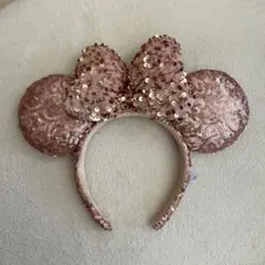 ディズニー ミニースパンコールカチューシャ（ピンク）