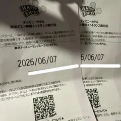ディズニーホテル ハッピーエントリー 通行証 12/15 - メルカリ