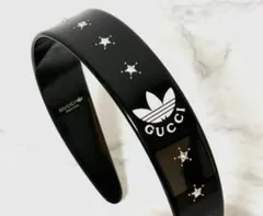 【未使用品レア】GUCCI × adidas コラボ カチューシャ ブラックのサムネイル