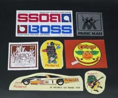 楽器メーカーステッカー　BOSS　Roland MUSIC MAN　ミッキー吉野のサムネイル