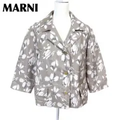 イタリア製 MARNI ナッパ レザー ショート スリーブ コート / マルニ