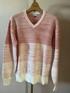 element of SIMPLE LIFE Vネックニット M ピンク系