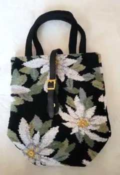 美品！！　アルパロ　シュニール織りバッグ