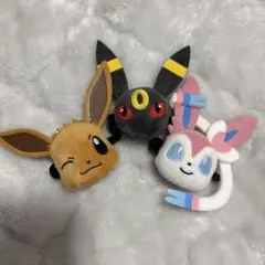 ポケットモンスター　ポケモン　フェイスぬいぐるみ クリップ　3種セット