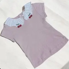 バースデー　futafuta トップス　半袖　さくらんぼ　刺繍　120cm