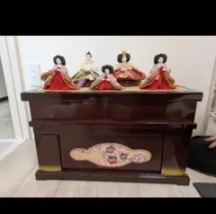 雛人形 五人飾り 収納飾り 節句 美品のサムネイル