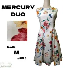 ☆美品☆　MERCURYDUO　マーキュリーデュオ　花柄　ワンピース　Мサイズ