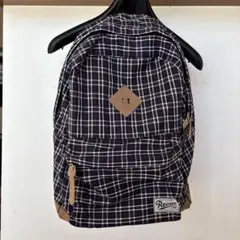 チェック柄リュック