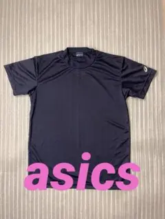asics ネイビー 半袖Tシャツ　XL