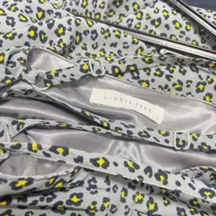 水色×黄色　レオパード柄 キャミワンピース