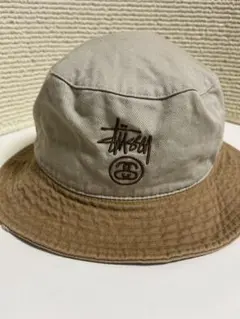 90s オールド ステューシー stussy 希少カラー カーキ バケットハット 90's Stussy ステューシー バケットハット ベージュ/カーキ