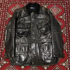 希少 90s ポロバイラルフローレン ヴィンテージ レザージャケット　Lサイズ