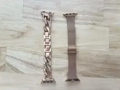 Apple Watch バンド2本セット ローズゴールド