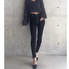 GYDA ワンウォッシュストレッチスキニーパンツXXS