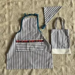 ハンドメイド　キッズエプロン　男の子　100