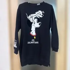 101匹わんちゃん トレーナー ブラック　ワンピース