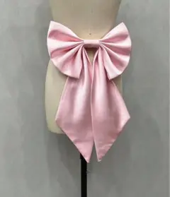 大きなピンクリボン サテン風
