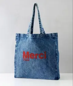 Merci デニムトートバッグのサムネイル
