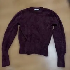 ZARA KNIT パープル 長袖ニット M