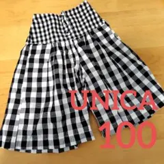 UNICA チェック柄 ハーフパンツ 100